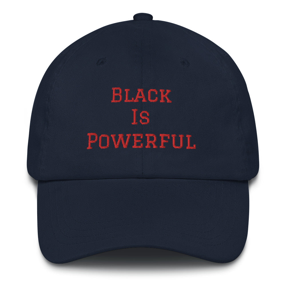 “Black is powerful” dad hat