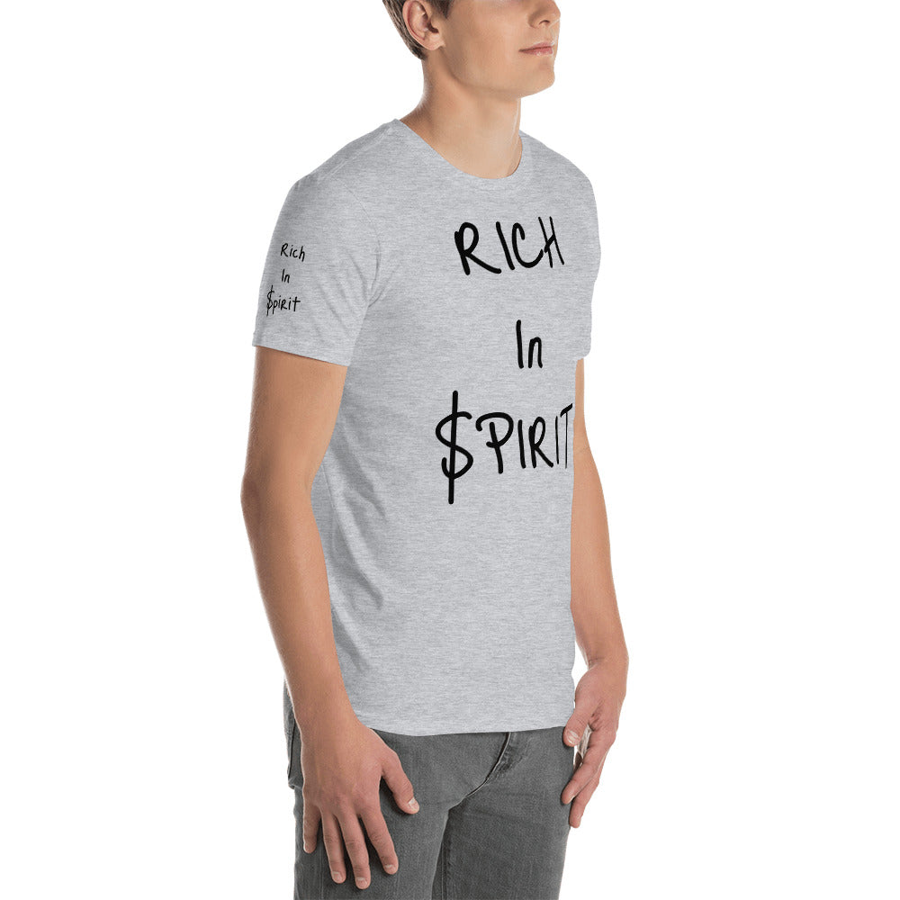 Short-Sleeve Unisex “Rich in spirit” T-Shirt