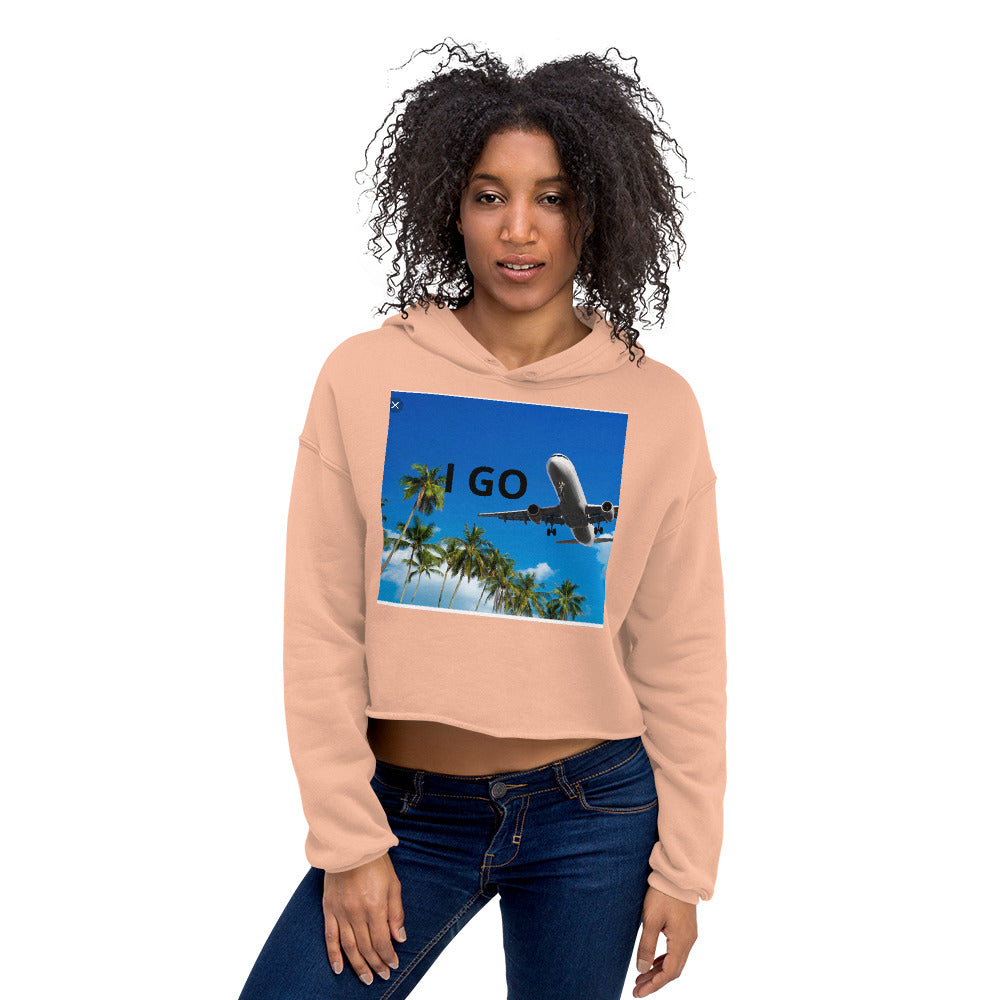 Crop “I GO” Flight Hoodie