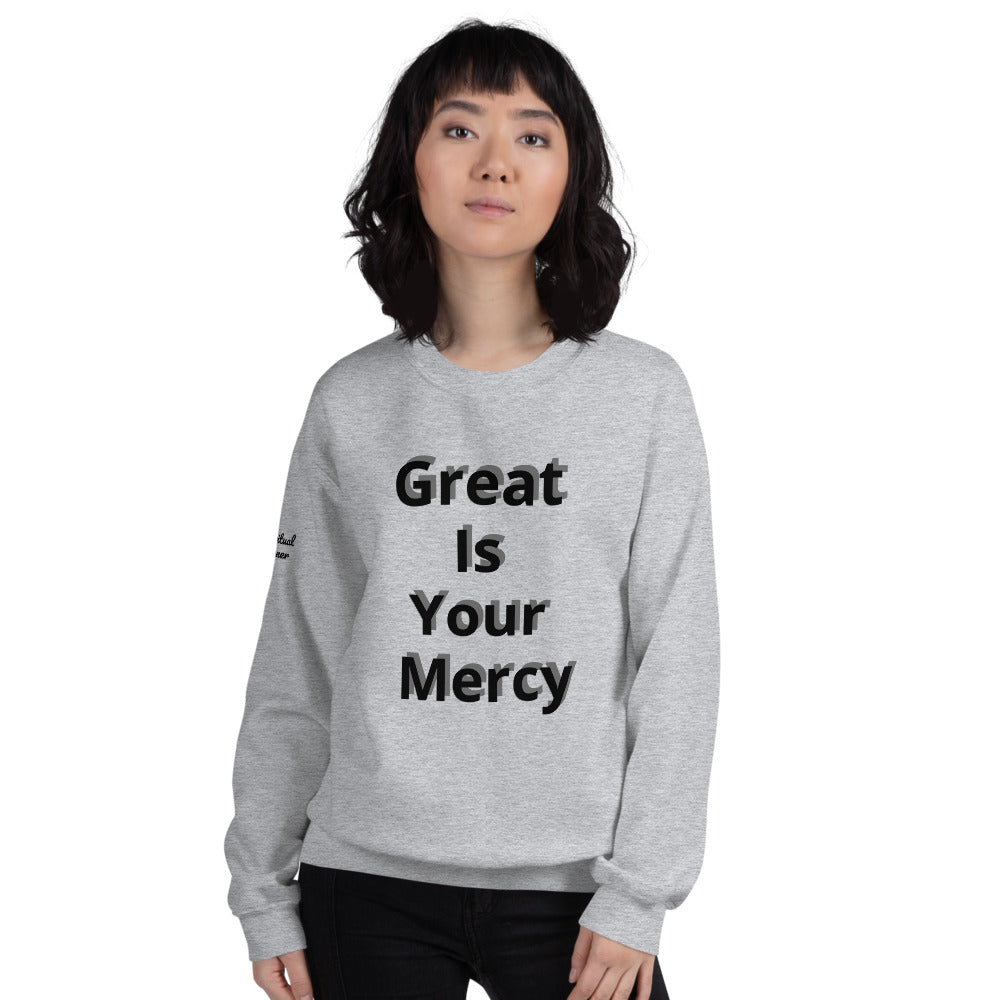 Unisex “Great is your Mercy” Sweatshirt