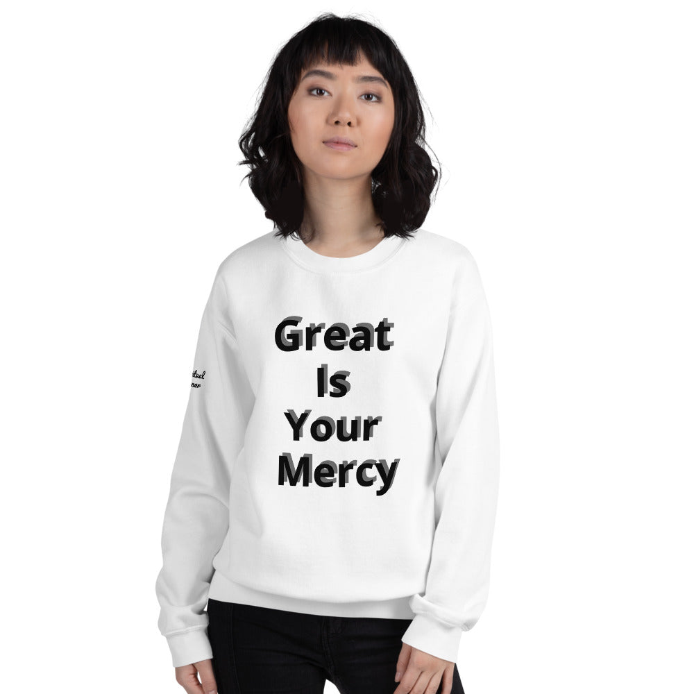 Unisex “Great is your Mercy” Sweatshirt