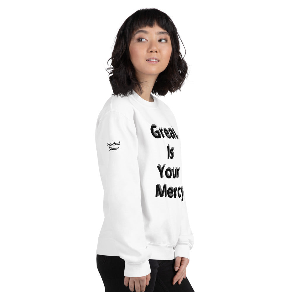 Unisex “Great is your Mercy” Sweatshirt