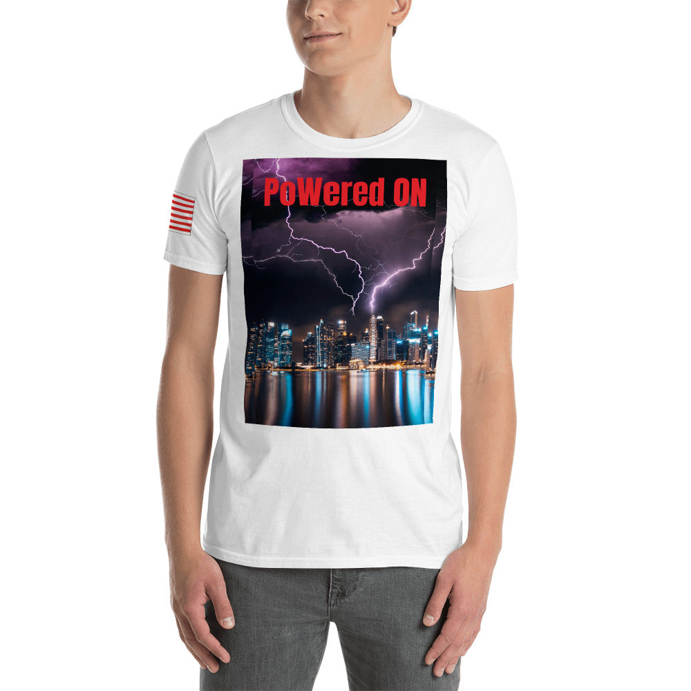 Short-Sleeve Unisex “PoWered ON” T-Shirt