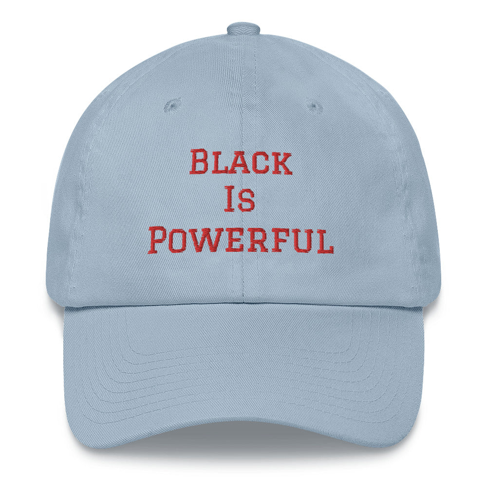 “Black is powerful” dad hat