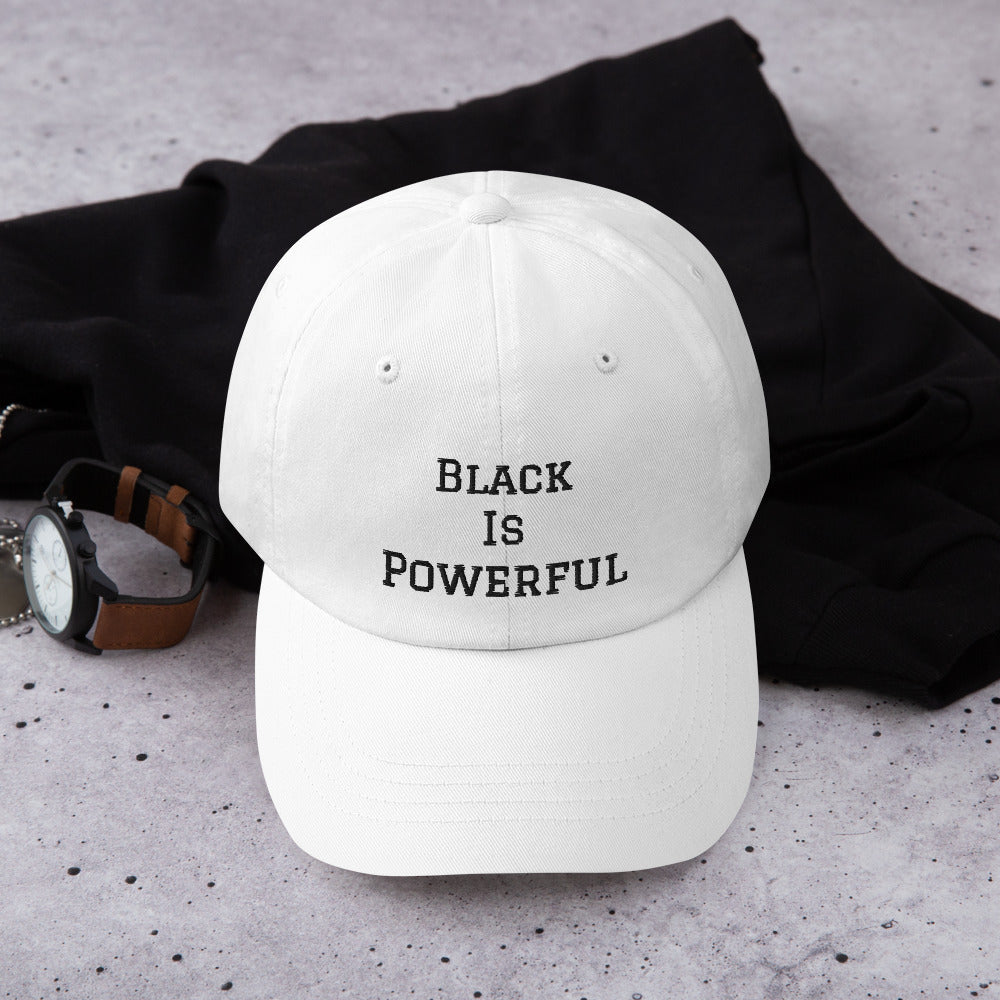 “Black is powerful” Dad hat