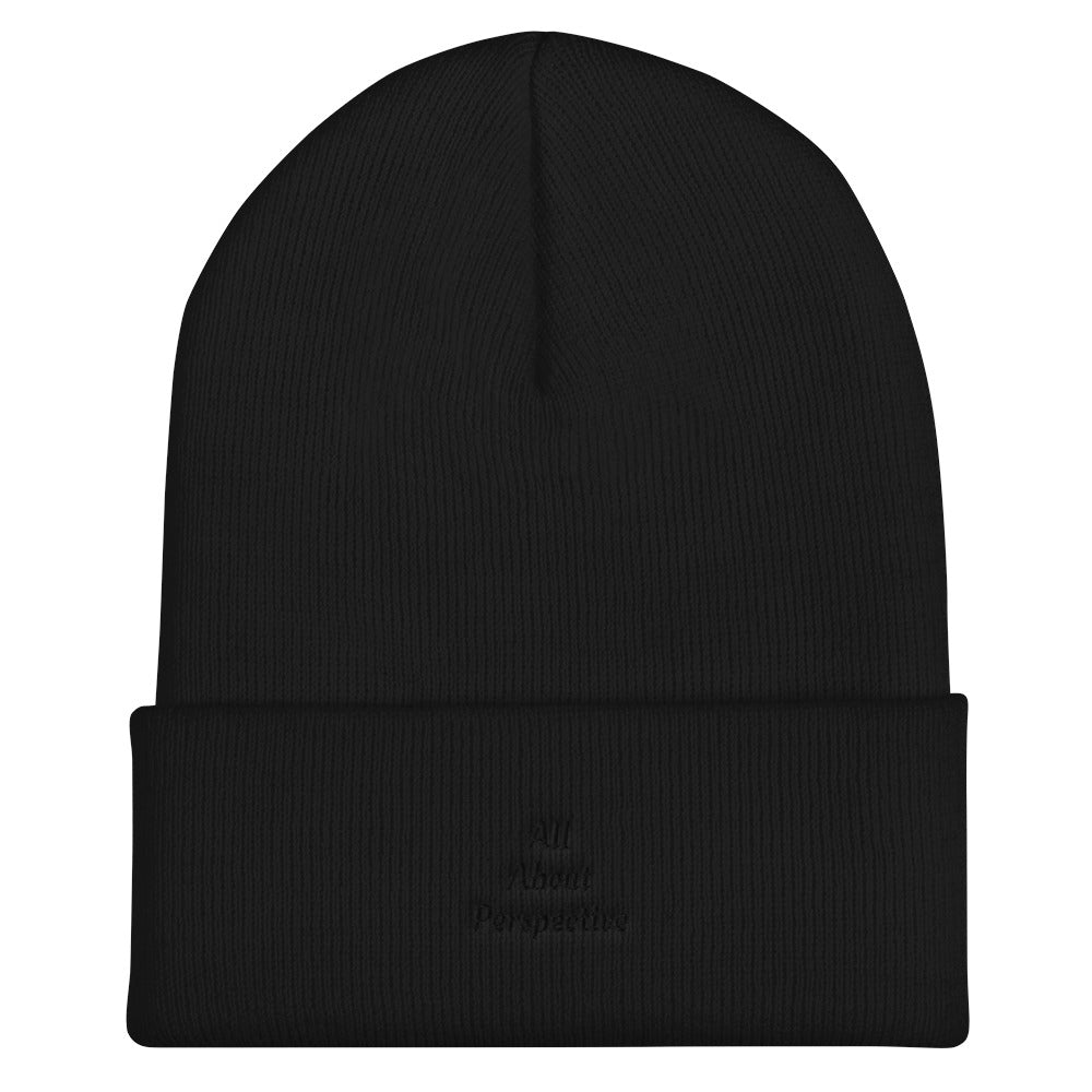 “AllAboutPerspective” Cuffed Beanie
