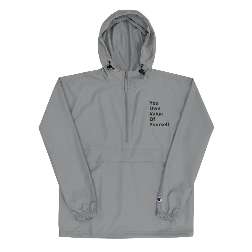 “YouOwnValueOfYourself”  Champion Packable Jacket