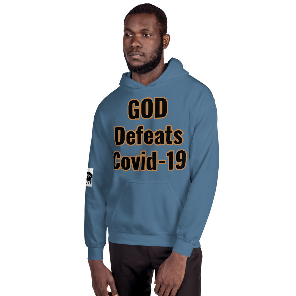 Unisex “GOD Defeats Covid-19”Hoodie