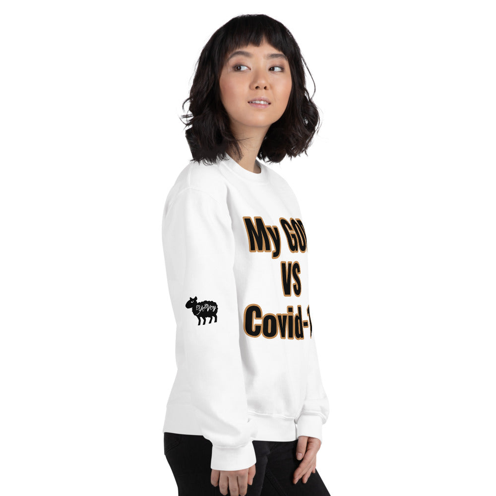 Unisex “My GOD vs Covid-19”Sweatshirt