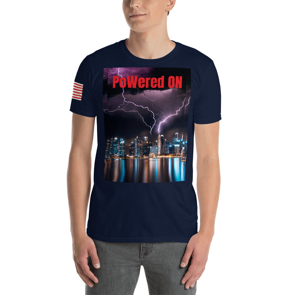 Short-Sleeve Unisex “PoWered ON” T-Shirt