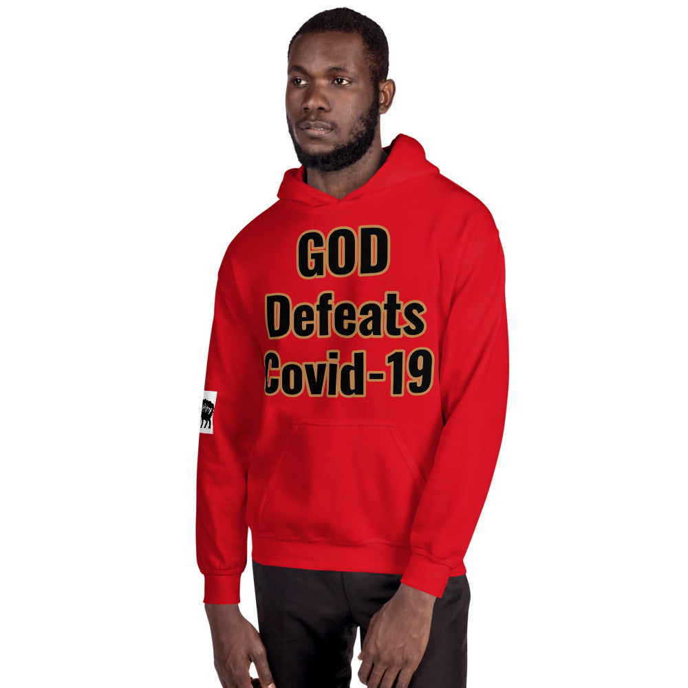 Unisex “GOD Defeats Covid-19”Hoodie