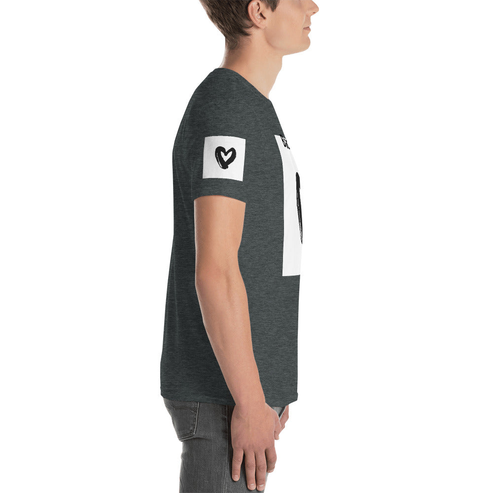 Short-Sleeve Unisex “Black Hearts”  T-Shirt