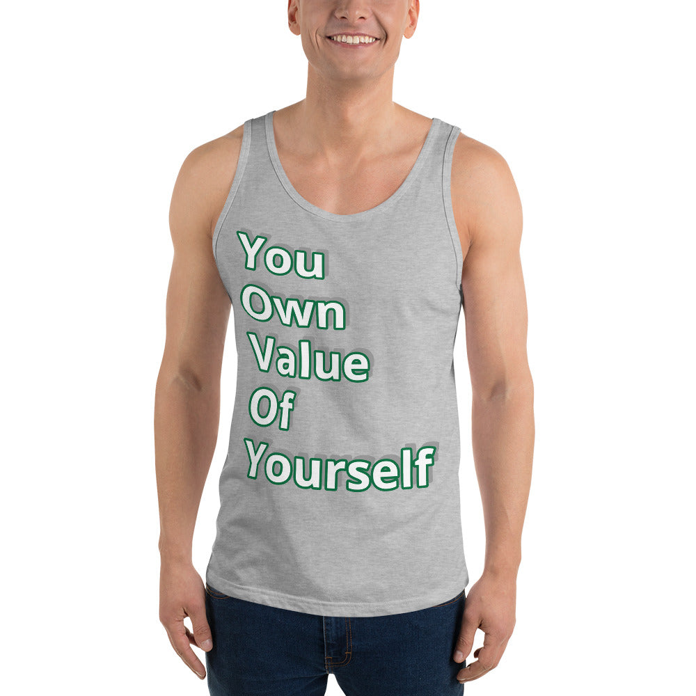 “YouOwnValueOfYourself” Unisex Tank Top