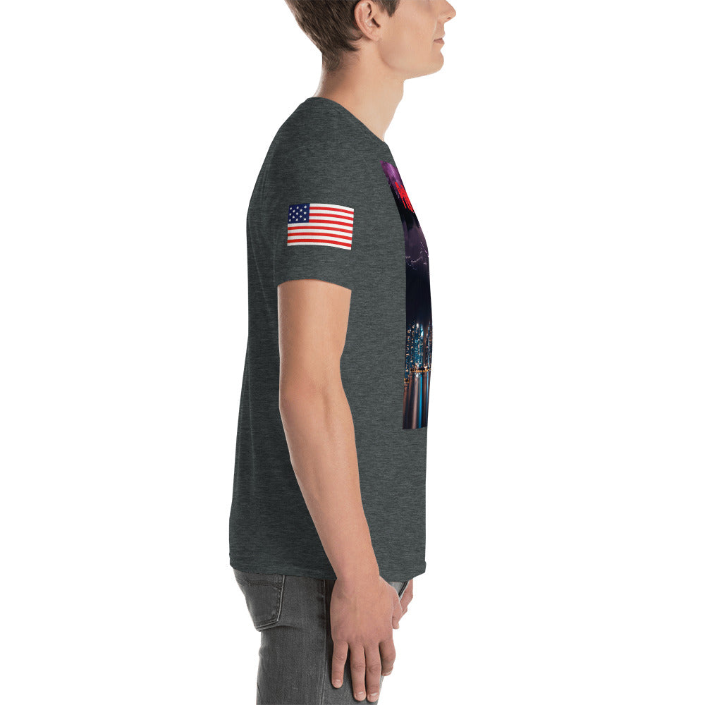 Short-Sleeve Unisex “PoWered ON” T-Shirt