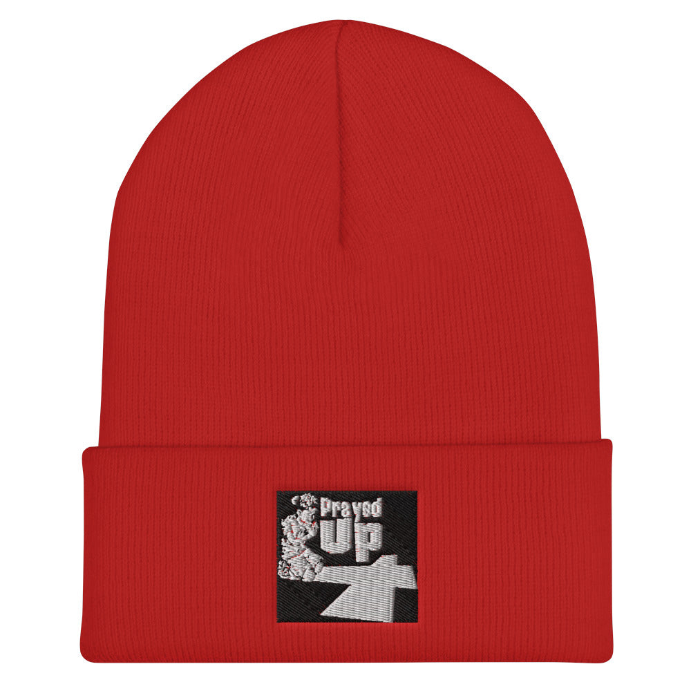 Cuffed “Prayed Up” Boy Beanie