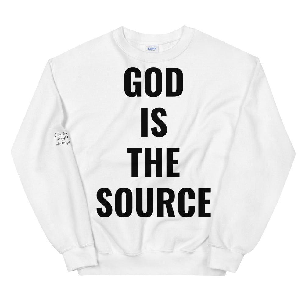 Unisex “God Is The Source” Sweatshirt