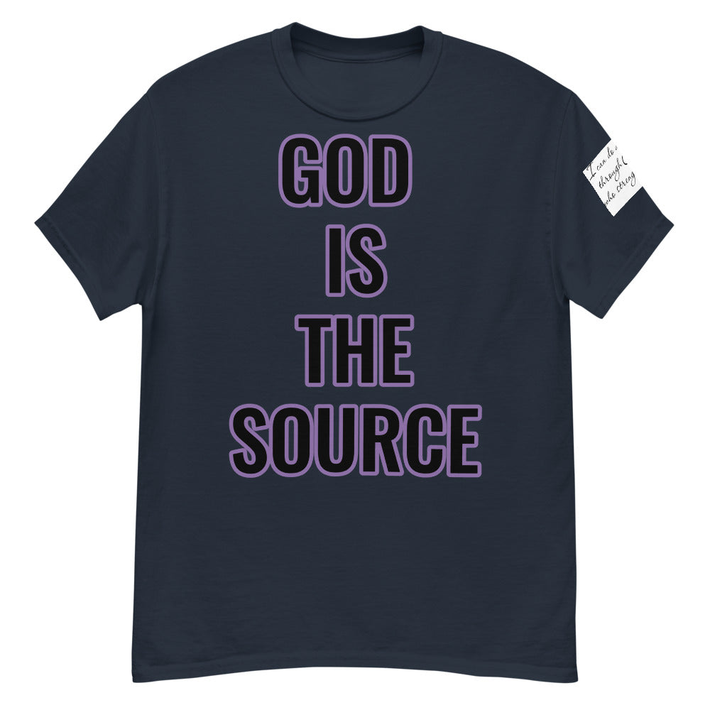 “God is the source”  t-shirt