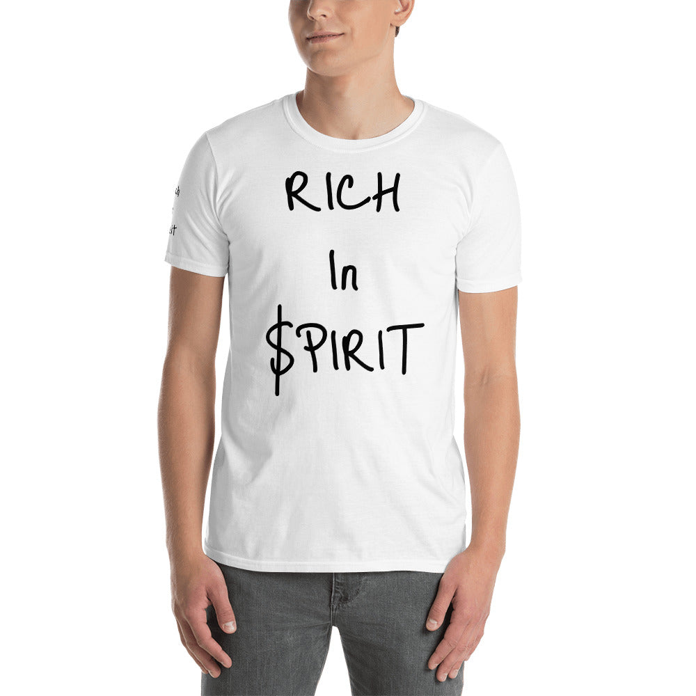 Short-Sleeve Unisex “Rich in spirit” T-Shirt