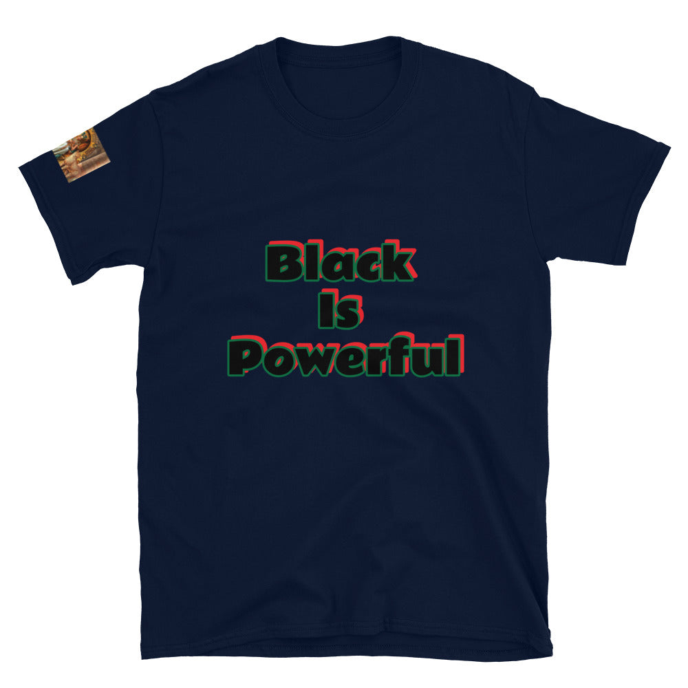 Short-Sleeve Unisex “Black is Powerful” T-Shirt