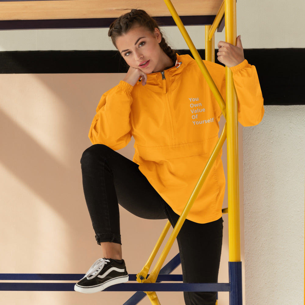 “YouOwnValueOfYourself”  Champion Packable Jacket
