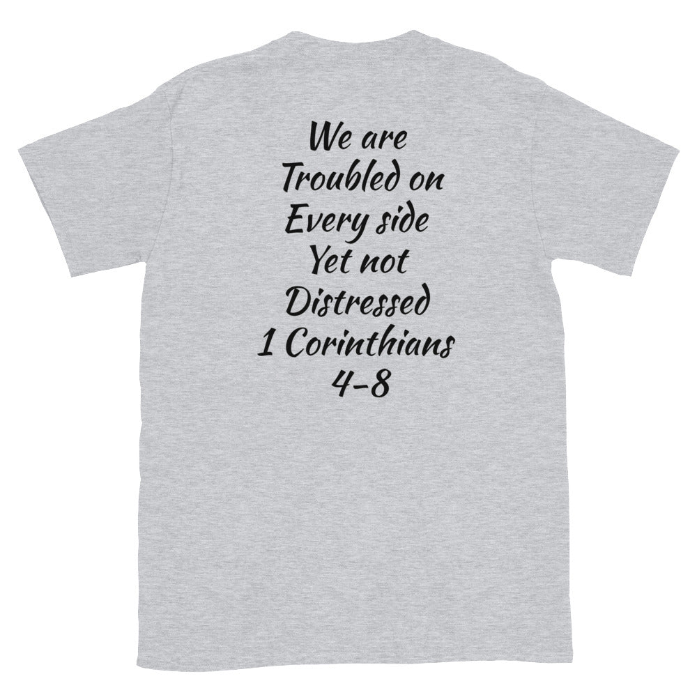 Short-Sleeve Unisex “Not Distressed” T-Shirt