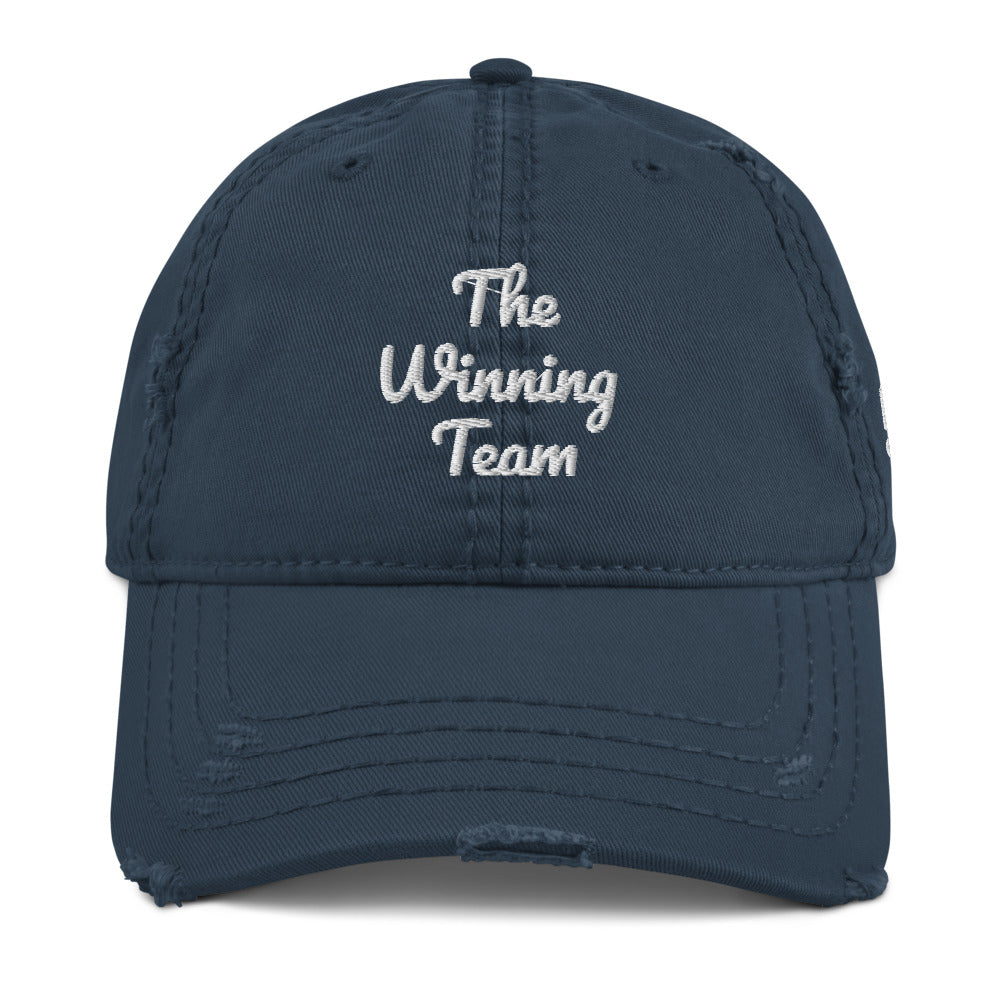 “Winning Team” Distressed Dad/Mom Hat