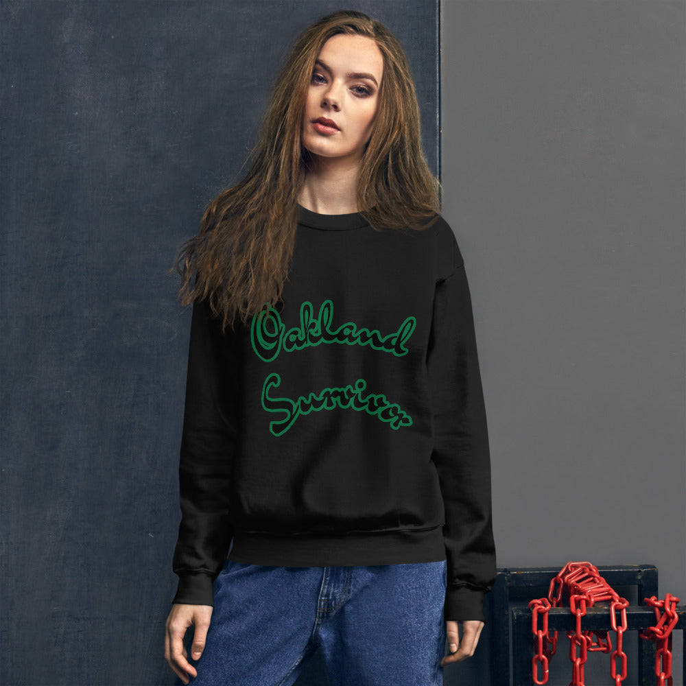 Unisex “Oakland Survivor go green” Sweatshirt
