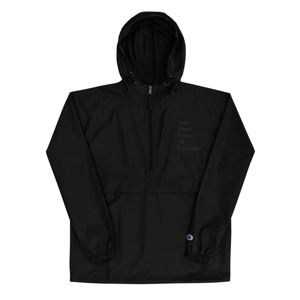 “YouOwnValueOfYourself”  Champion Packable Jacket