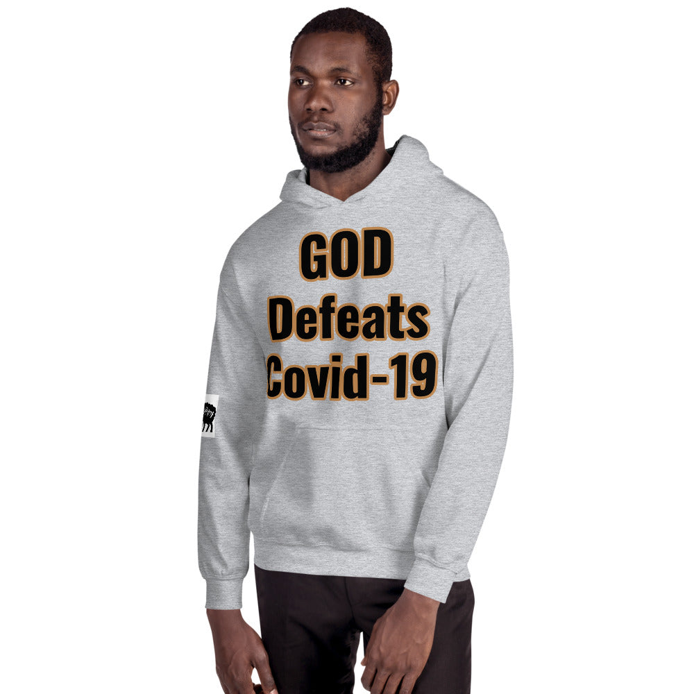 Unisex “GOD Defeats Covid-19”Hoodie