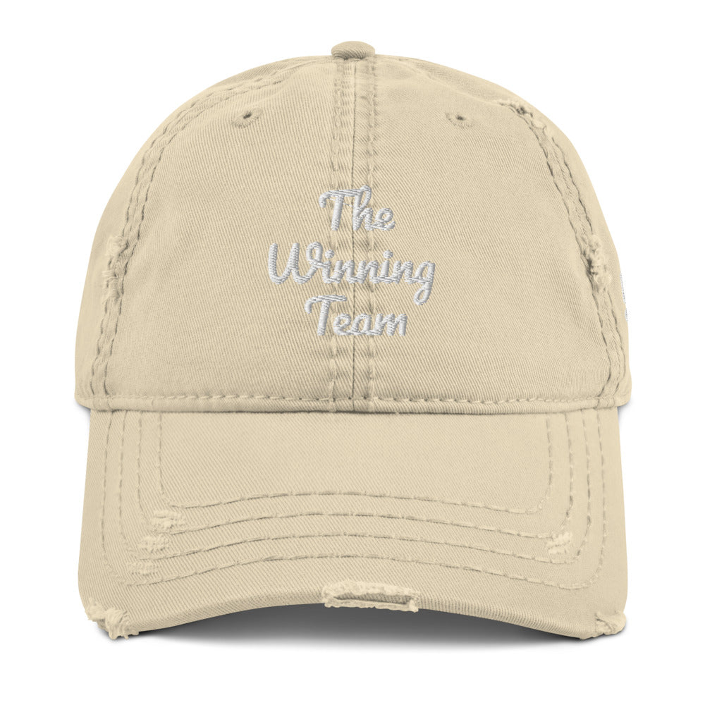 “Winning Team” Distressed Dad/Mom Hat