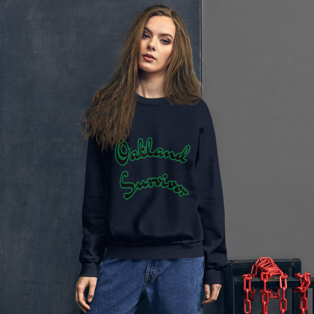 Unisex “Oakland Survivor go green” Sweatshirt