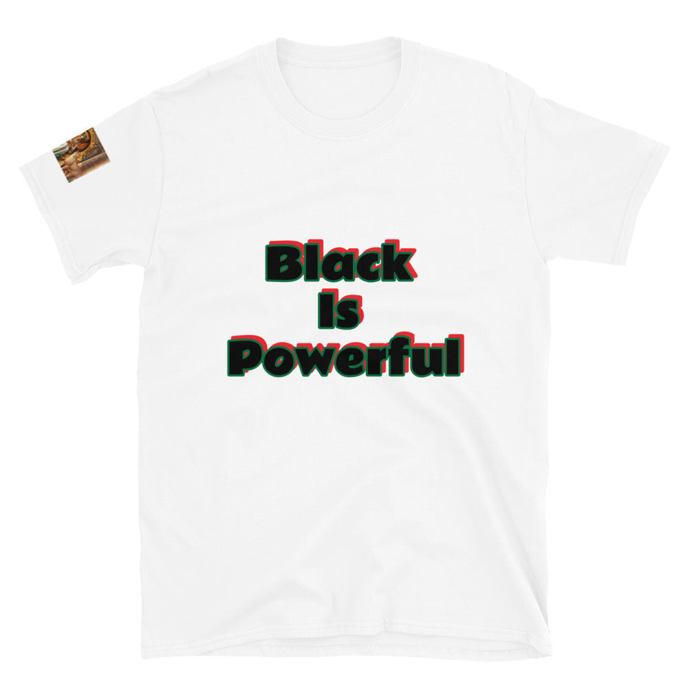 Short-Sleeve Unisex “Black is Powerful” T-Shirt
