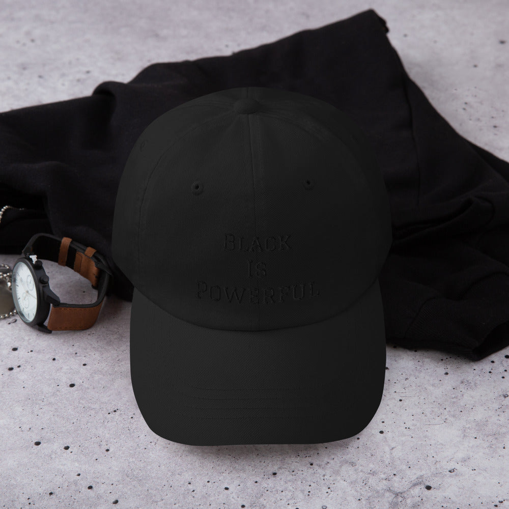 “Black is powerful” Dad hat