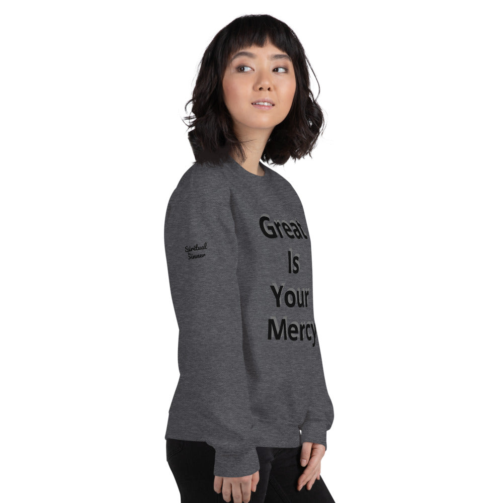 Unisex “Great is your Mercy” Sweatshirt