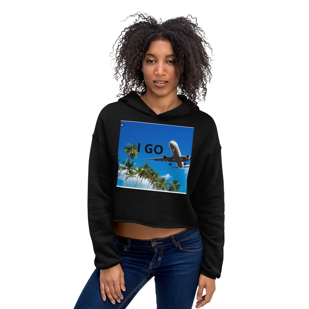 Crop “I GO” Flight Hoodie