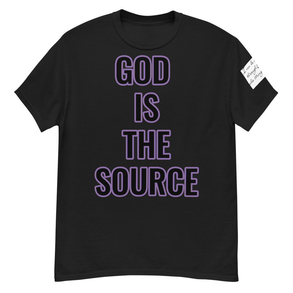 “God is the source”  t-shirt