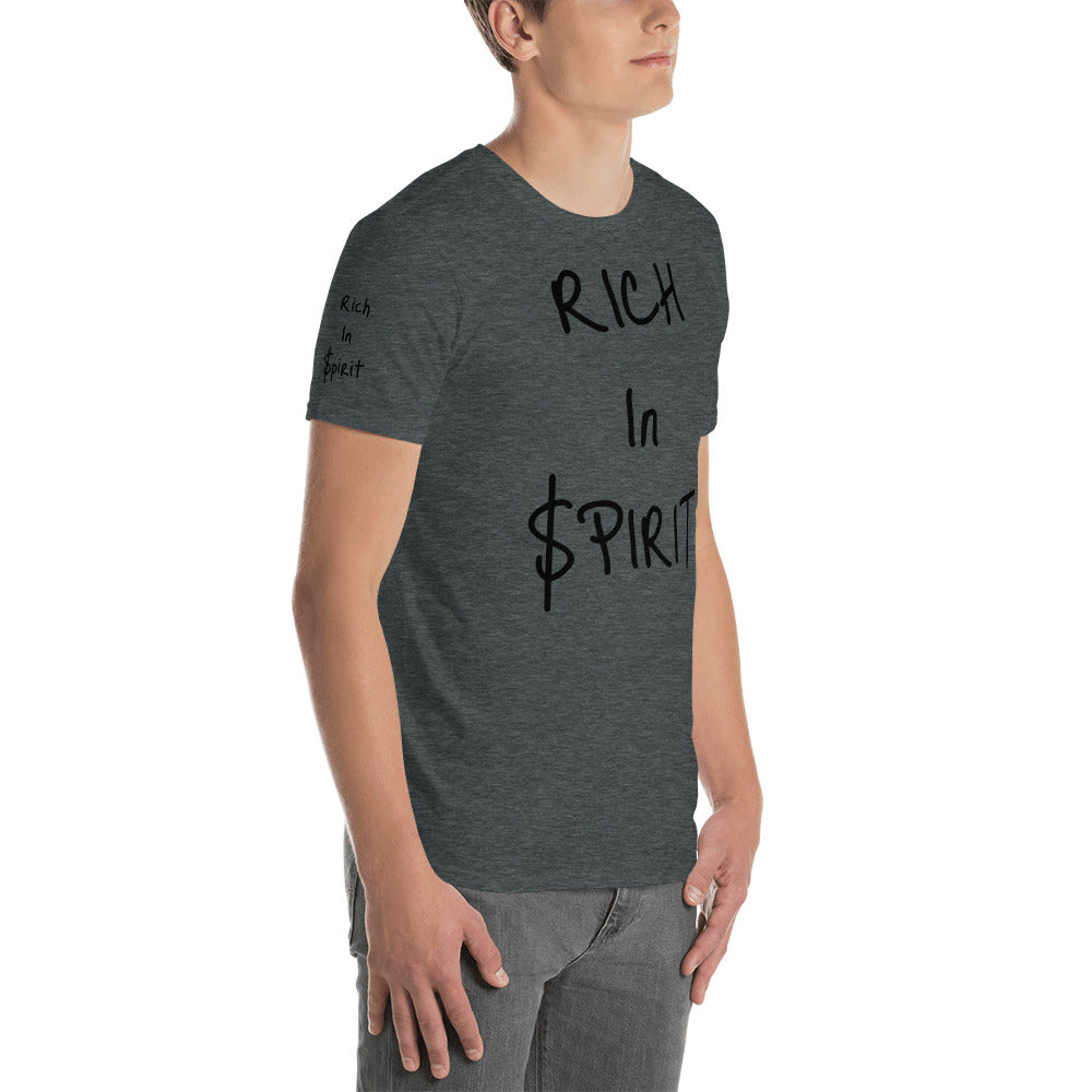 Short-Sleeve Unisex “Rich in spirit” T-Shirt