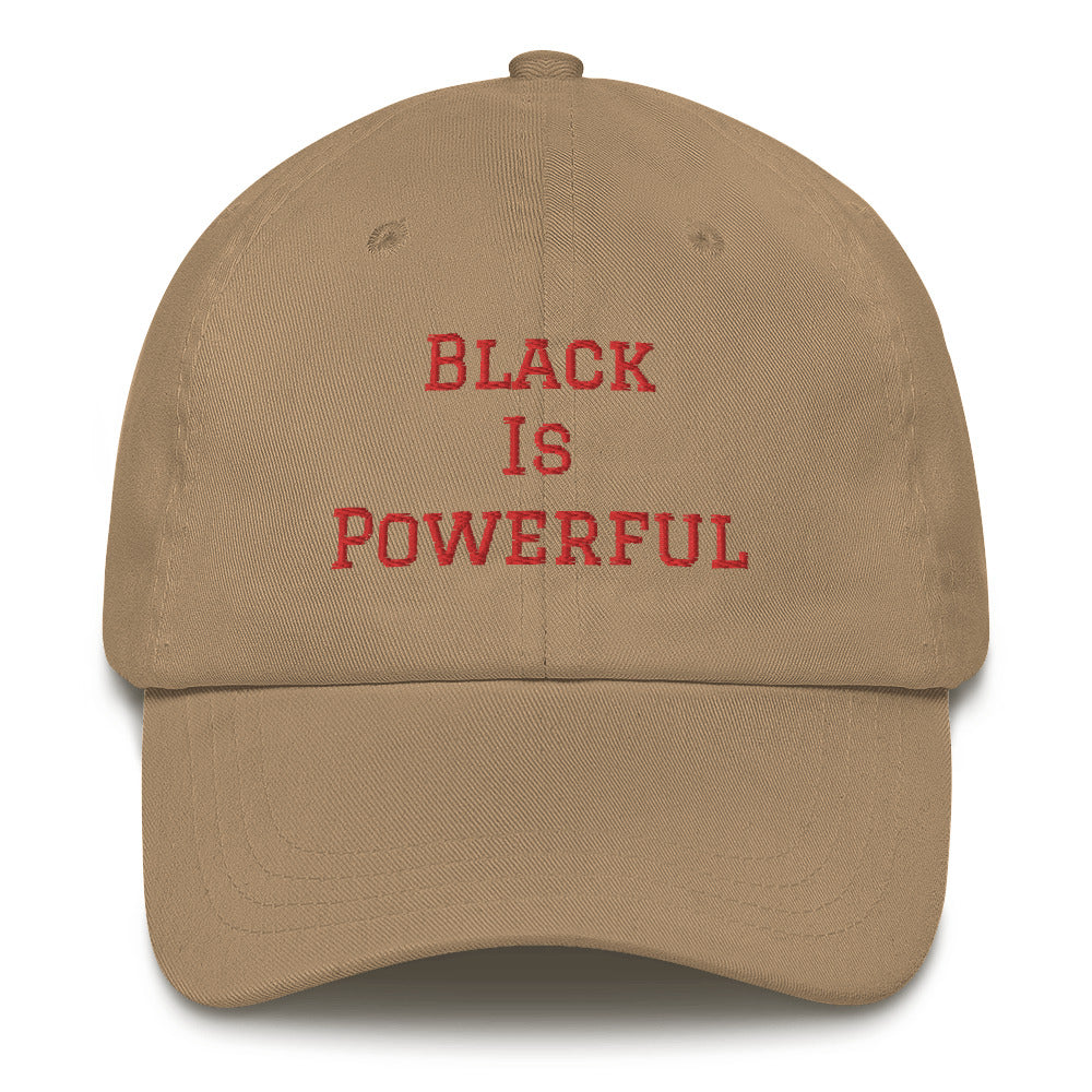 “Black is powerful” dad hat