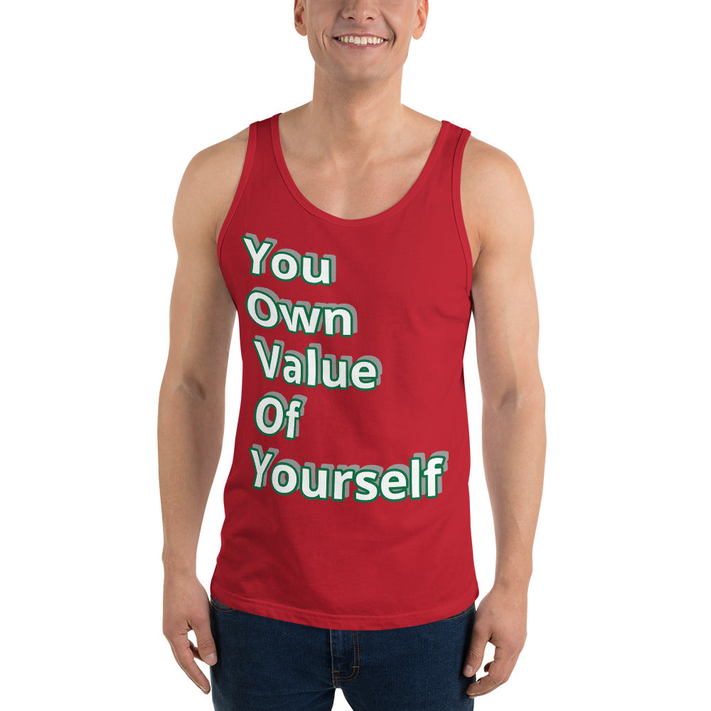 “YouOwnValueOfYourself” Unisex Tank Top