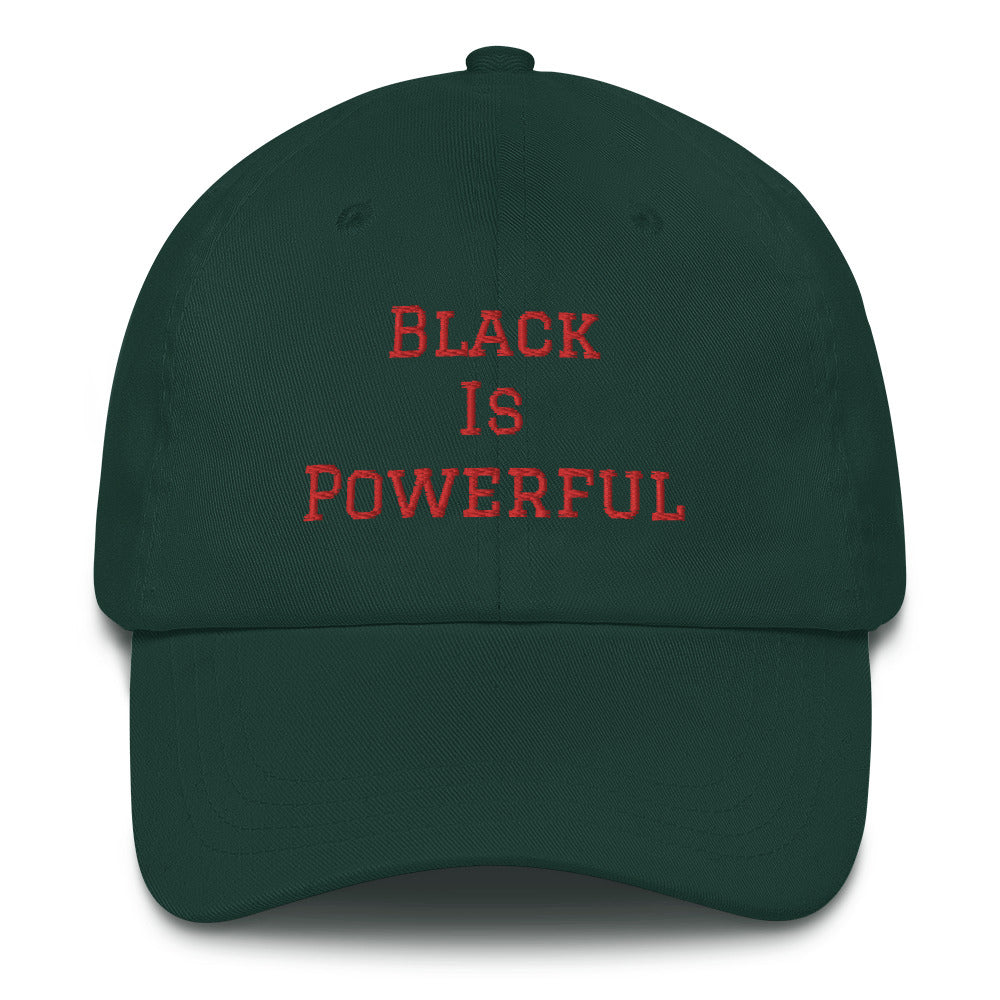 “Black is powerful” dad hat