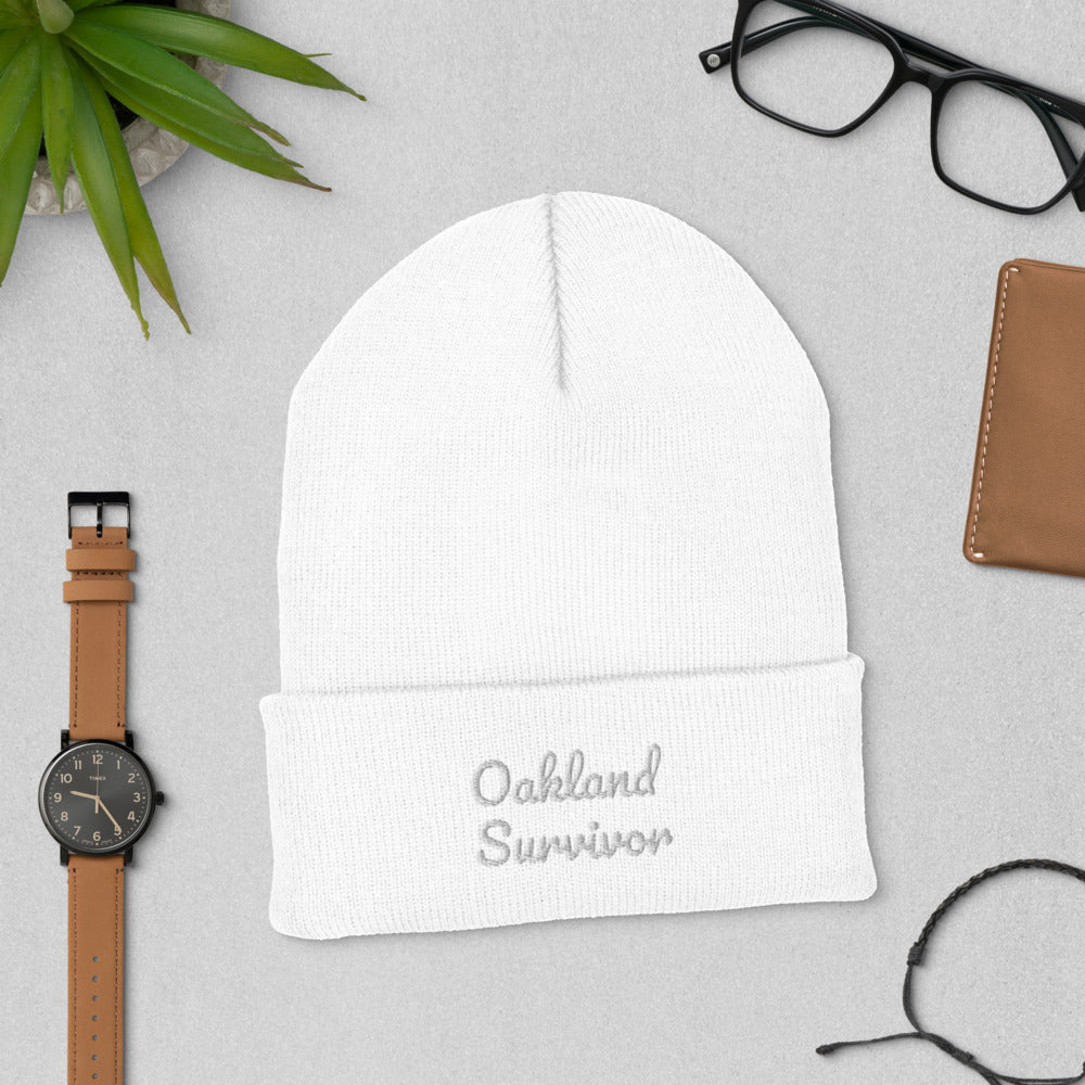 Cuffed “Oakland Survivor” Beanie