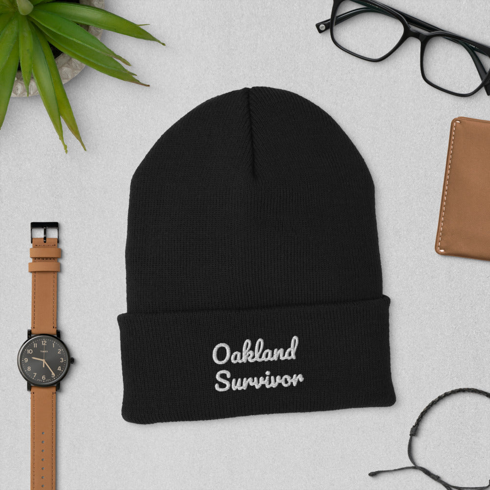 Cuffed “Oakland Survivor” Beanie