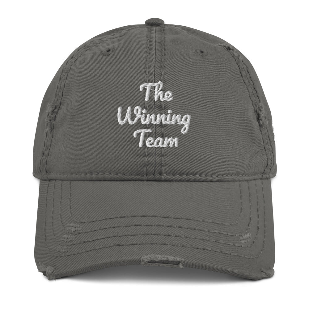“Winning Team” Distressed Dad/Mom Hat