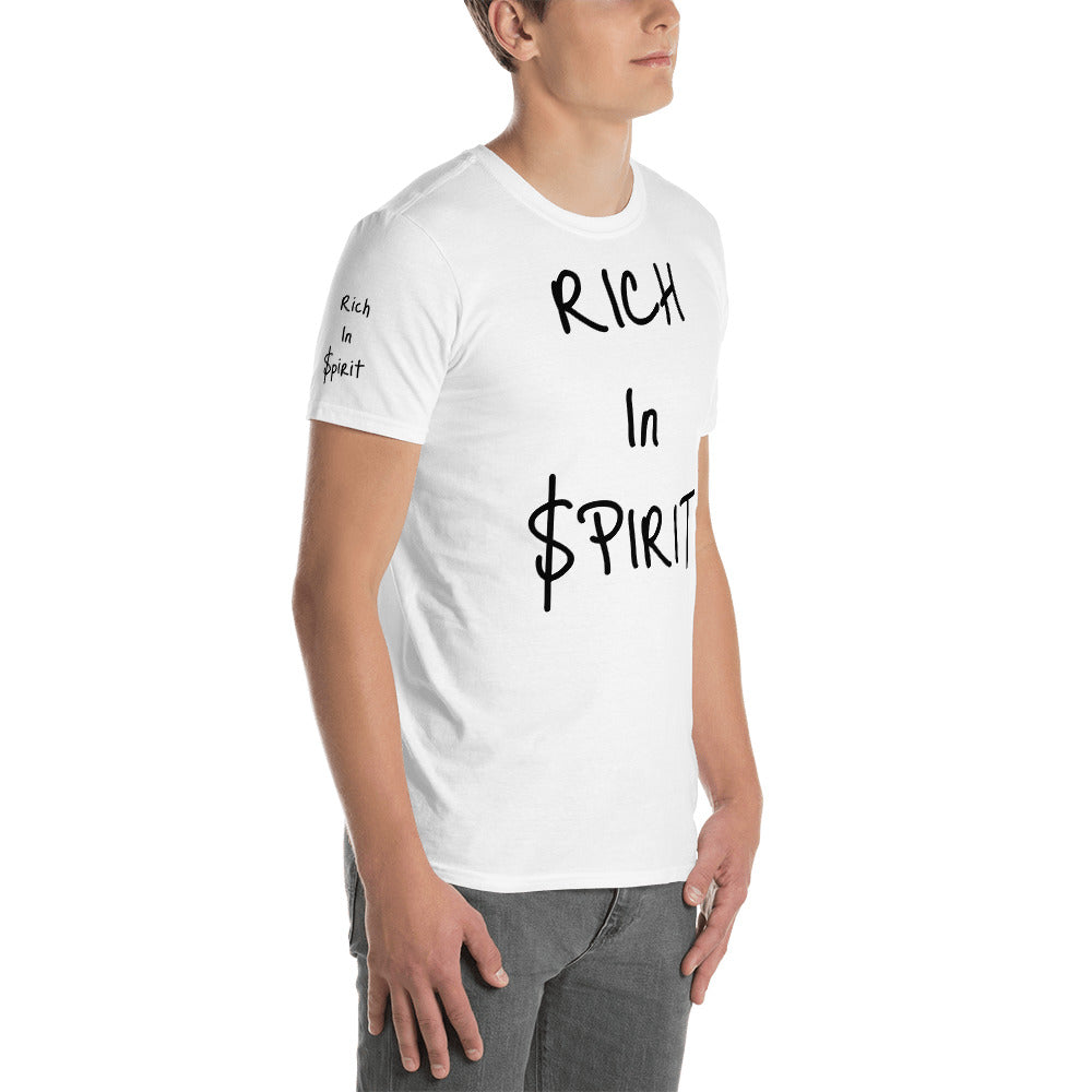 Short-Sleeve Unisex “Rich in spirit” T-Shirt