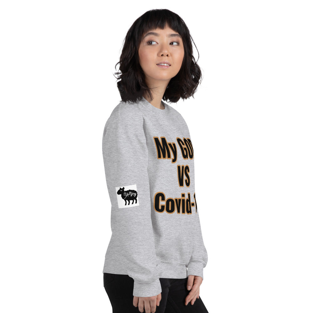 Unisex “My GOD vs Covid-19”Sweatshirt