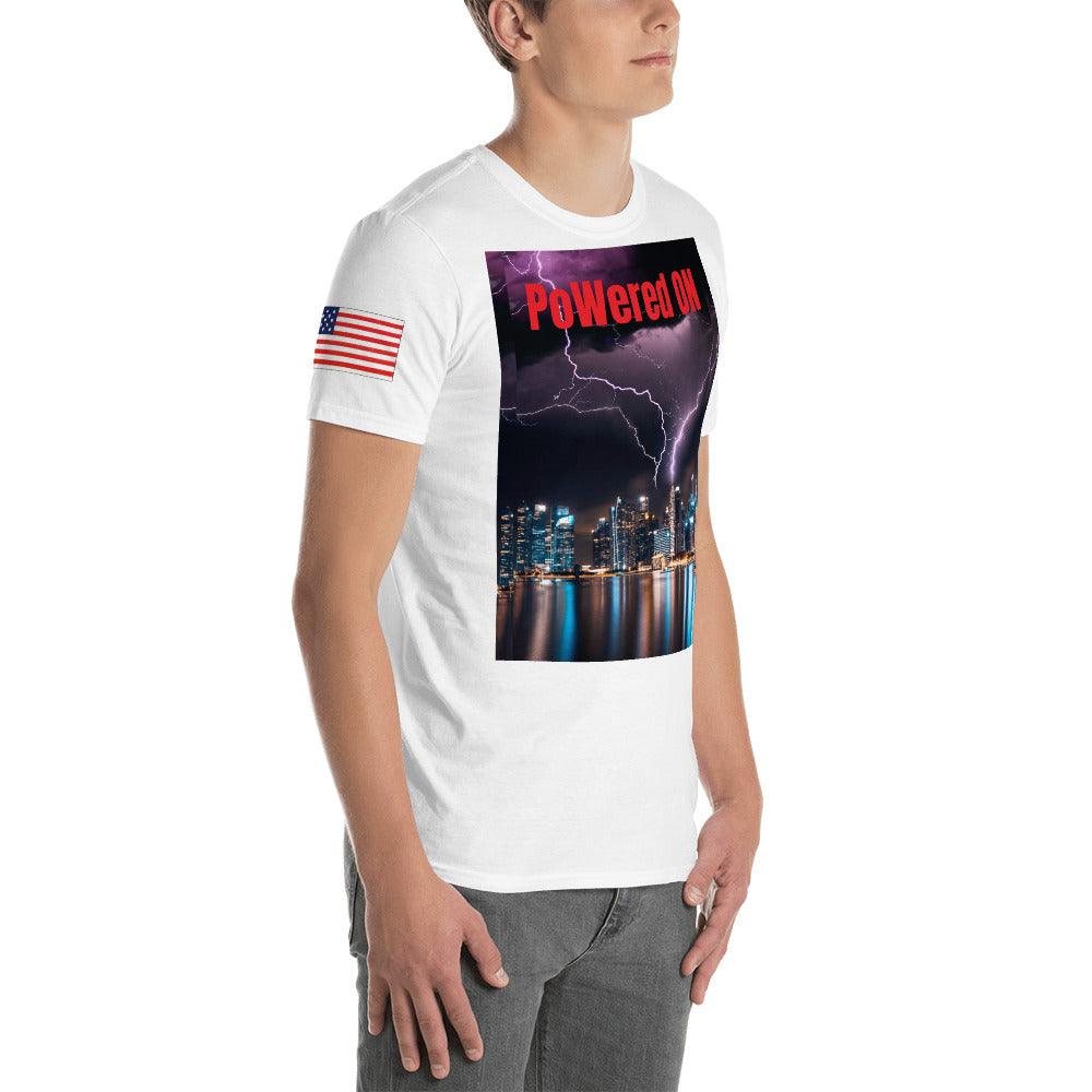 Short-Sleeve Unisex “PoWered ON” T-Shirt