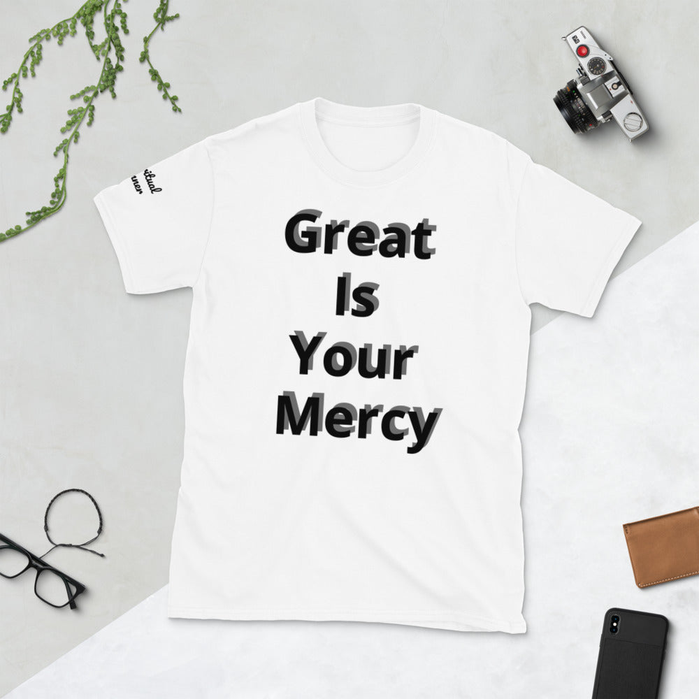 Short-Sleeve Unisex “Great is your Mercy” T-Shirt