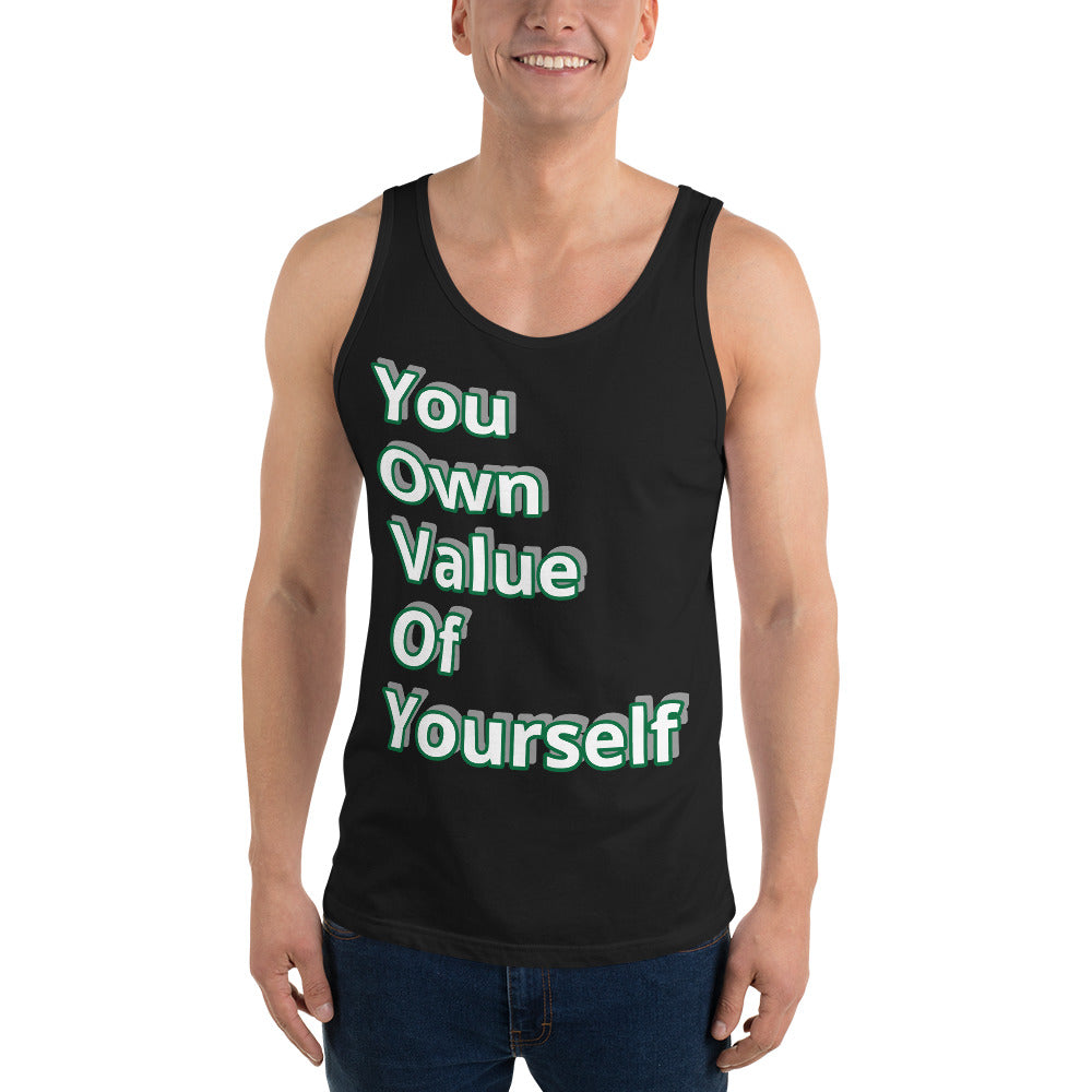 “YouOwnValueOfYourself” Unisex Tank Top