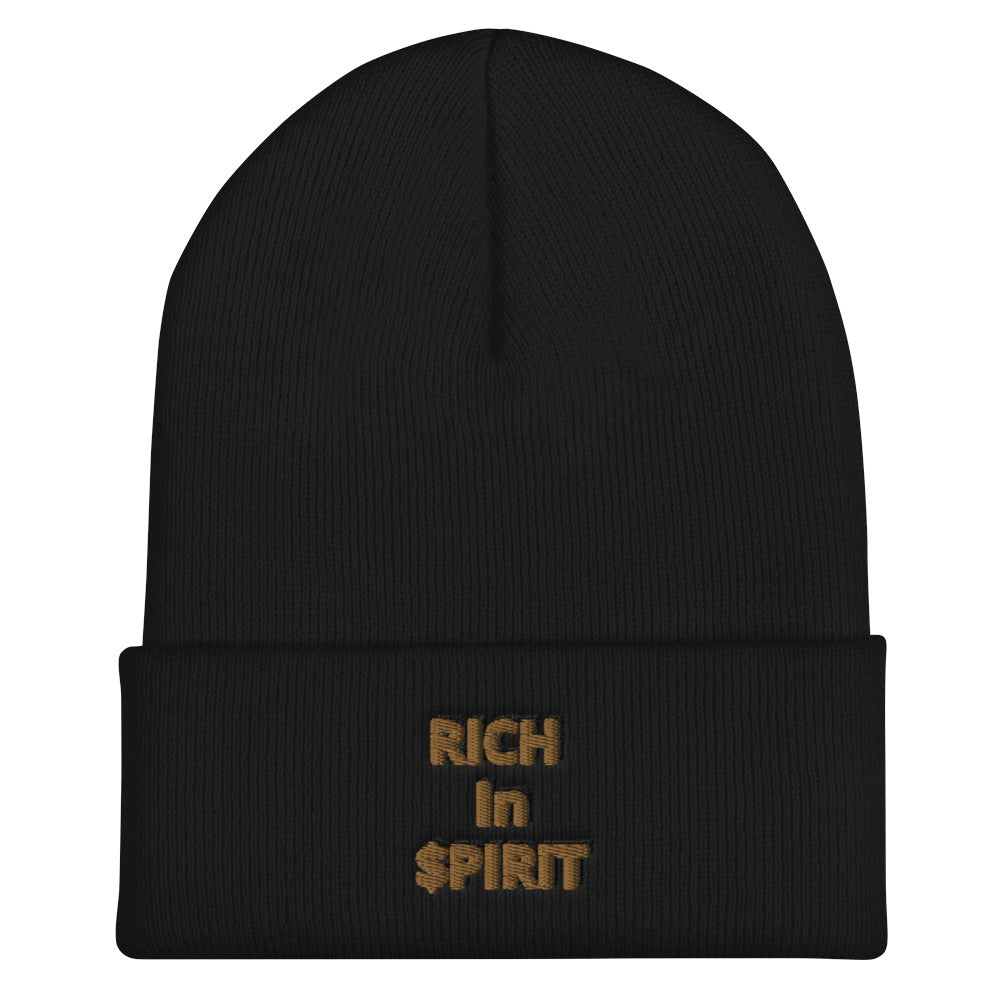 “Rich in Spirit” Cuffed Beanie