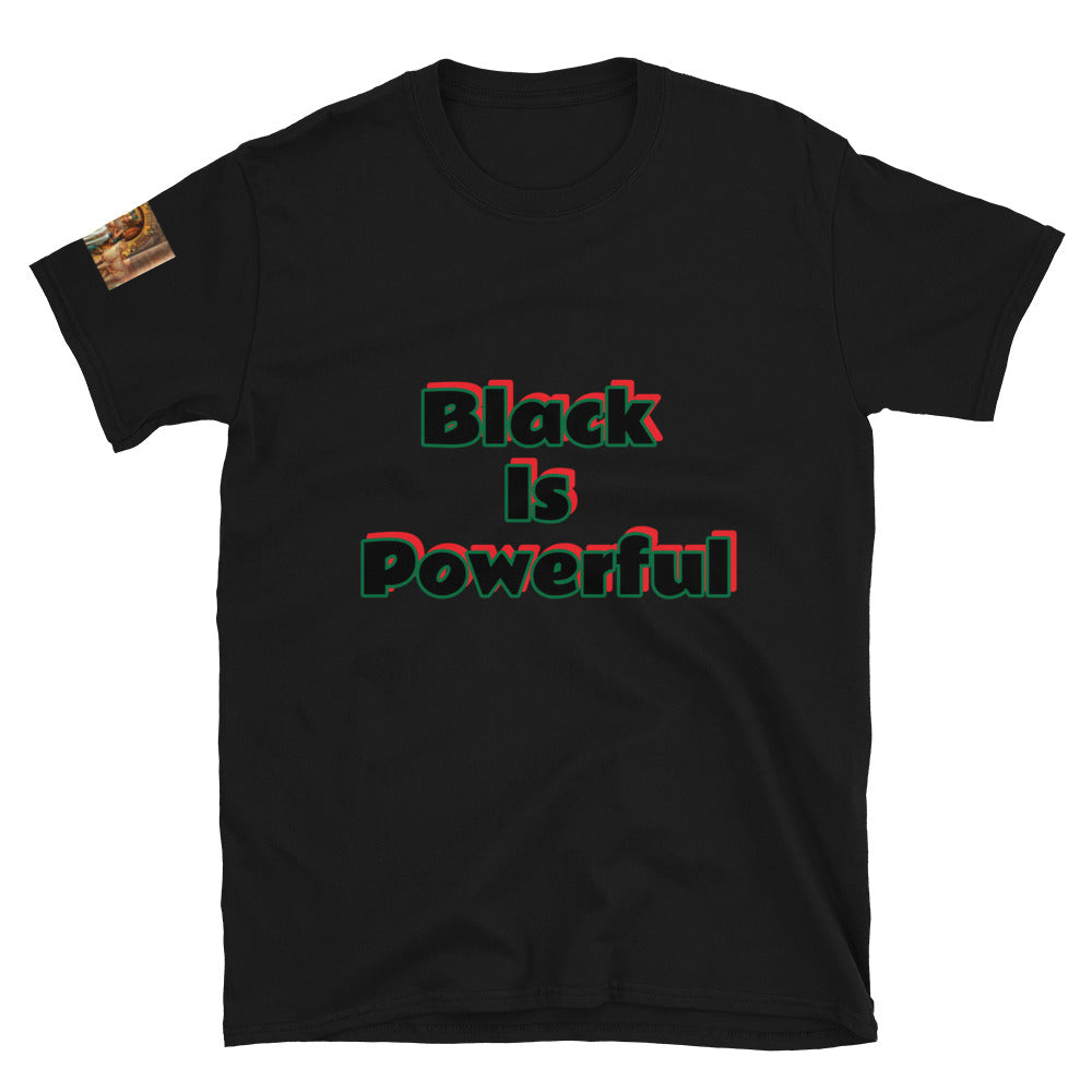Short-Sleeve Unisex “Black is Powerful” T-Shirt